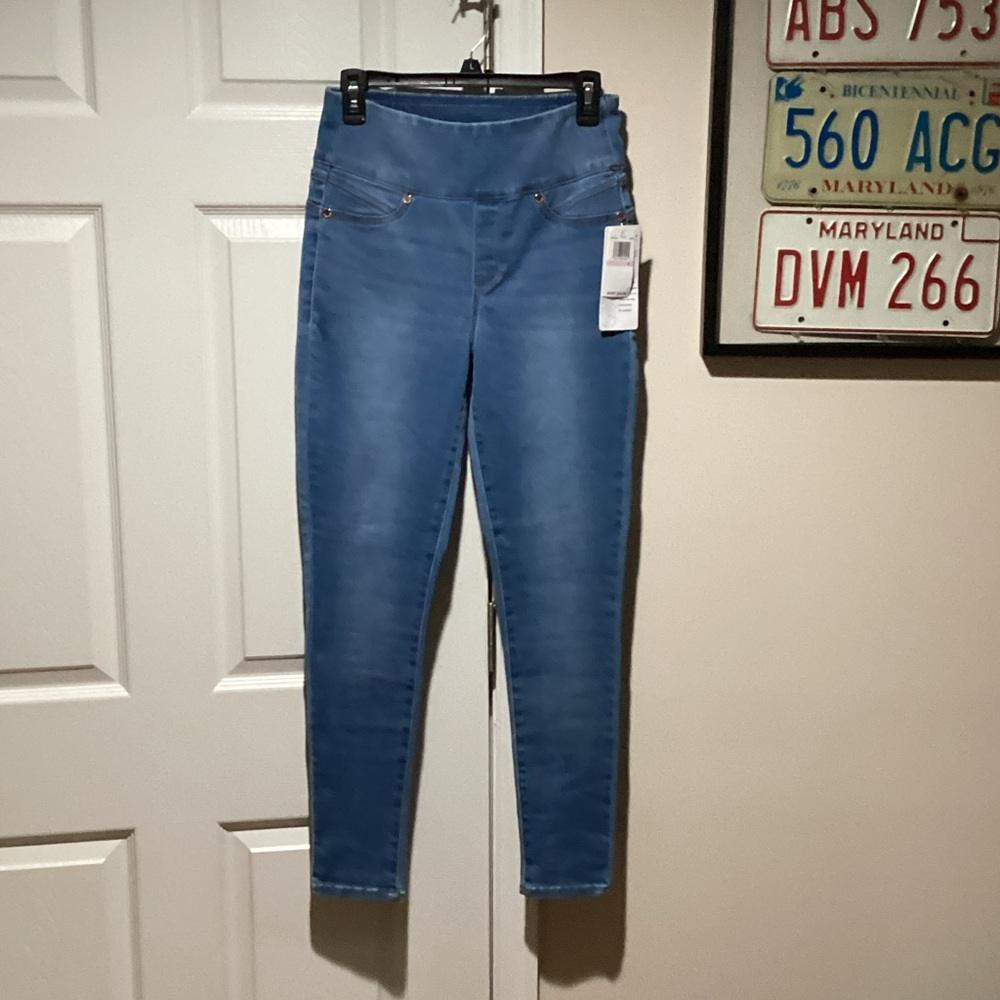 Seven7 Tummy Toner Denim Leggings - Size 6